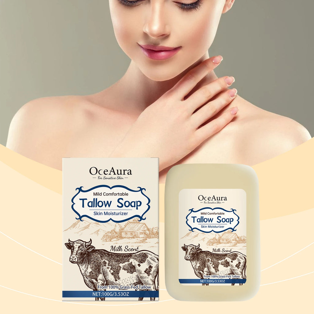 Tallow Soap - Gentle Full-Body Cleansing Soap for Moisturizing, Nourishing and Leaving Skin Smooth & Supple Vue