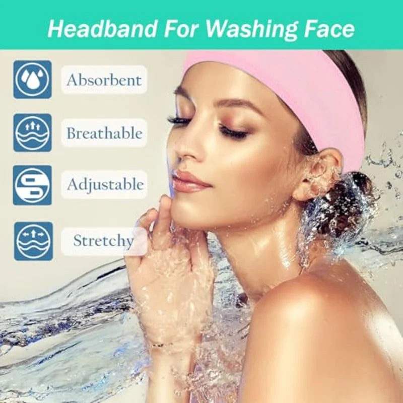 Adjustable Non-Slip Headband – Yoga, Spa, Makeup & Shower Hair & Beauty Headband Vue