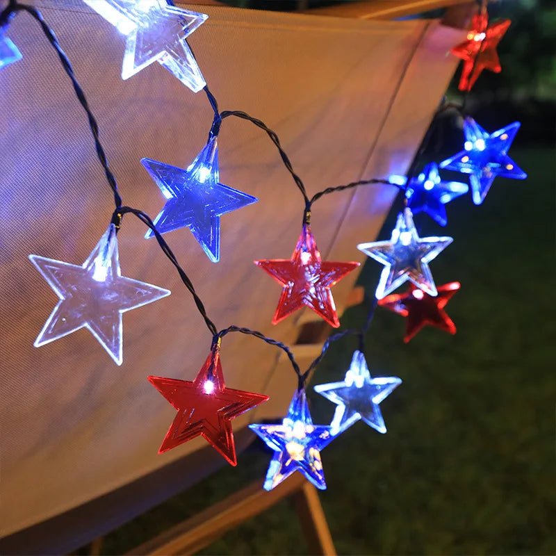 200Leds Solar String Lights For Outdoor Acrylic Stars Lights Waterproof Holiday String Light For Garden Patio Landscape 100 Vue