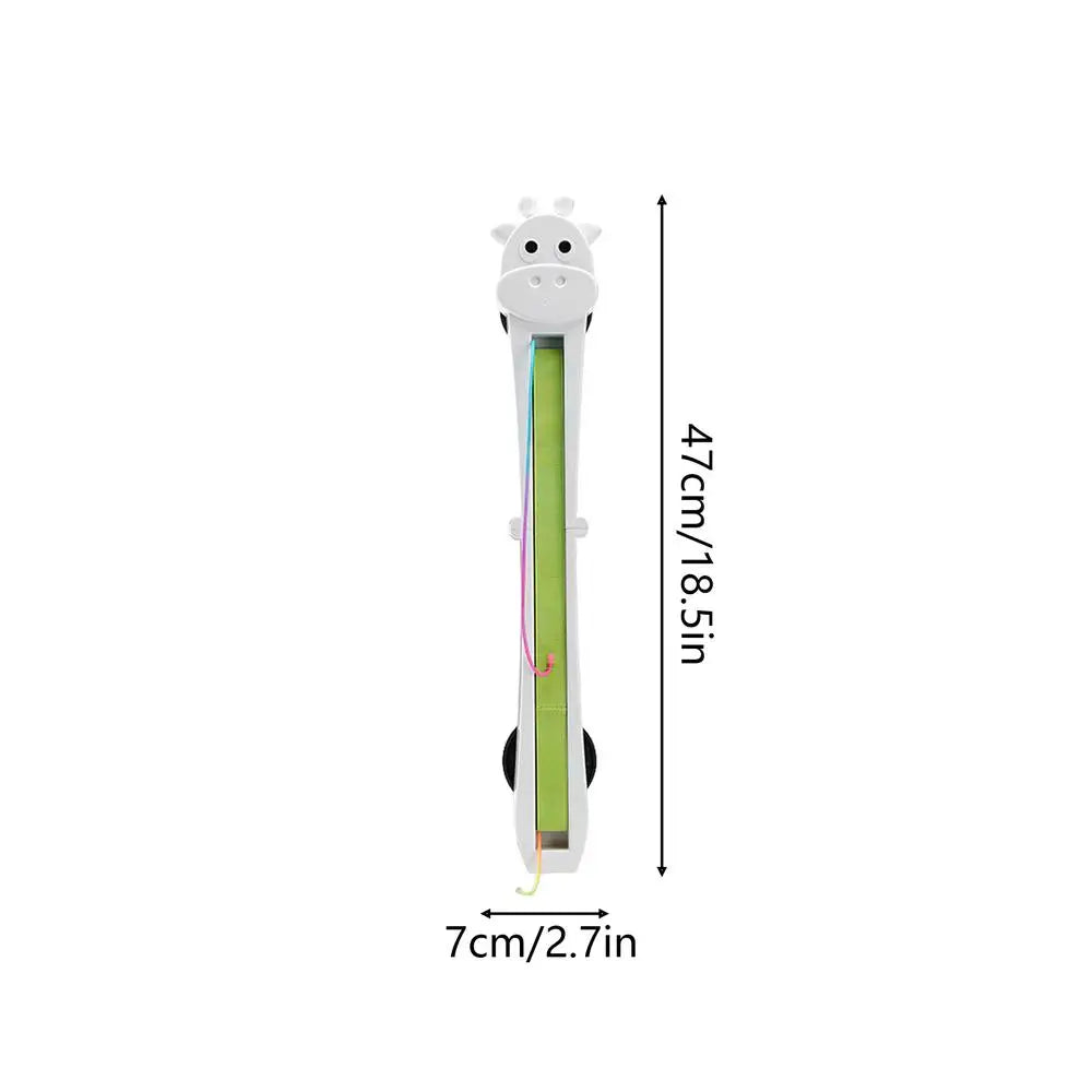 USB Rechargeable Electric Cat Teaser, Wall-Mounted Interactive Moving Toy with Rope, Stimulating Cat Toy for Indoor Outdoor Home Vue A