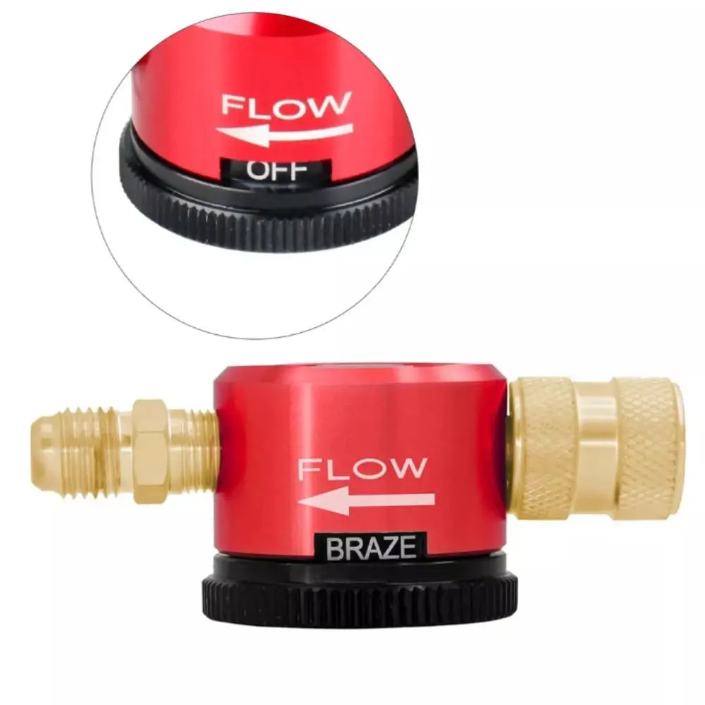 1/4 Inch Connector Nitrogen Purge Regulator Flow Regulator Brazing Tool HVAC Nitrogen Purge Kit Purge Tool Vue