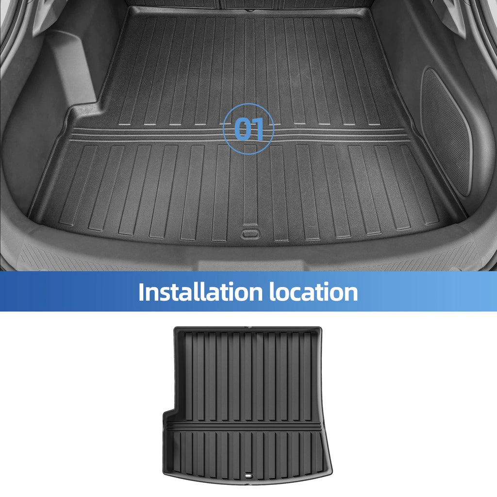 Smabee Xpeng Mona M03 2024–2025 TPE Floor Mats & Cargo Liner Car Floor Mat Set Vue