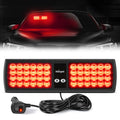 Nilight 48 LED Visor Strobe Light, Interior Windshield Emergency Warning Flashing Light, Hazard Safety Light for Law Enforcement, Firefighters, Tow Truck, Utility Vehicle Vue red United States