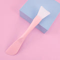 Silicone Facial Mask Brush DIY Film Adjusting Beauty Tool Soft Head with Scraper Integrated Dual-use Mud Film Brush wholesale Vue A0064-Pink 1pcs