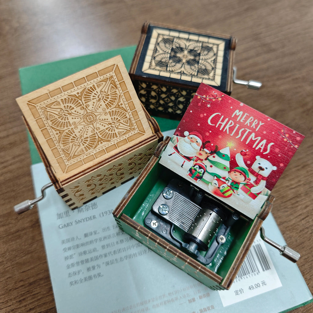 Music Boxes White Blue Black Wood You Are My Sunshine Godfather Music Box Music Theme Sleep Aid Music Blind Box Birthday Gift Vue