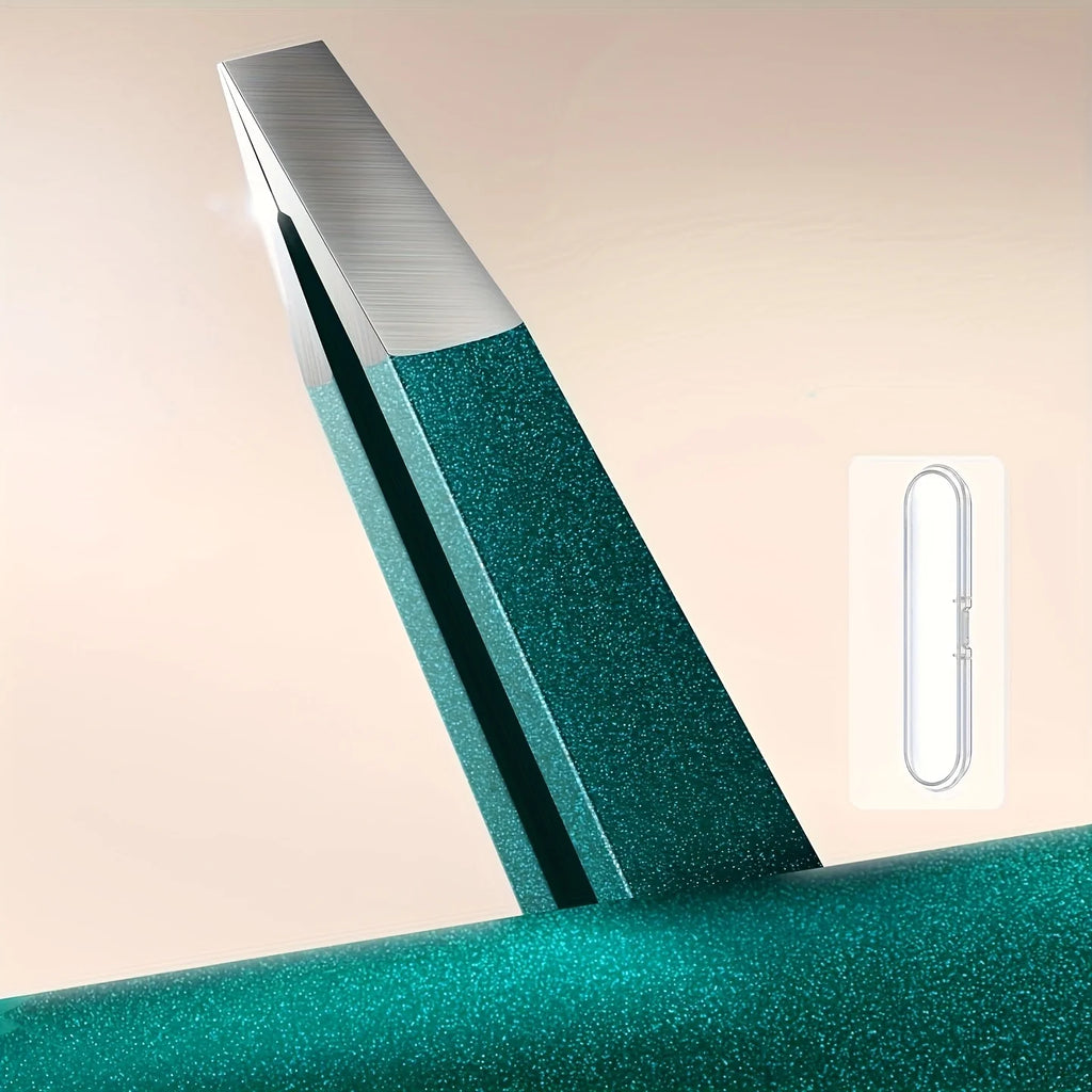 High-precision flat-tipped tweezers for hair beard and eyebrow with storage box unisex Vue