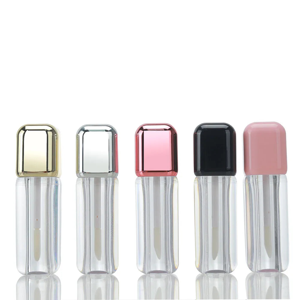 7ml Lip Gloss Tube Unique Cosmetic Lipgloss Container Empty Lip Oil Package with Applicator Private Label Wholesale Vue