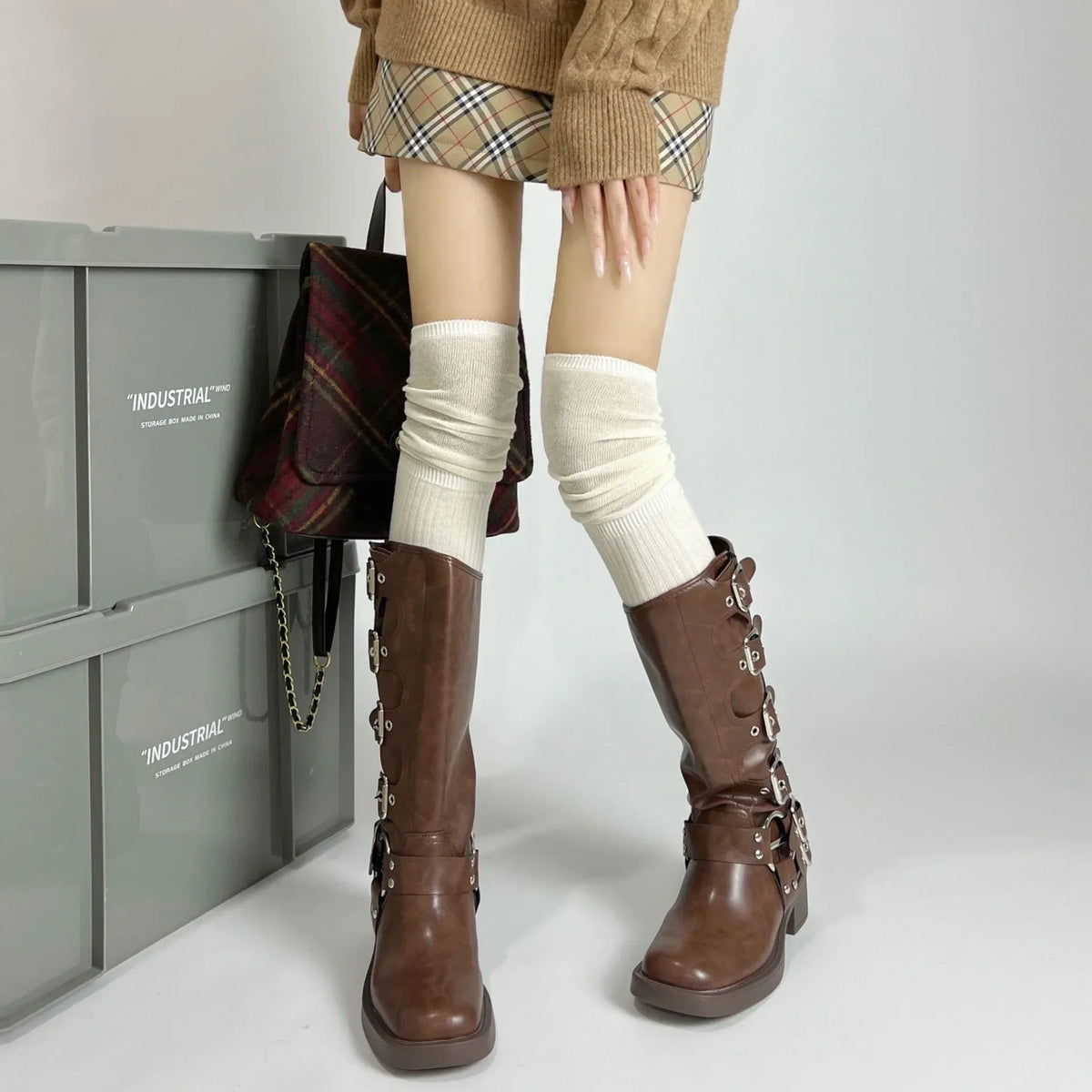 1-10Pairs Over Knee High Socks for Women Thin Solid Color Stackable Ribbed Knit Long Stockings Casual Streetwear Vue