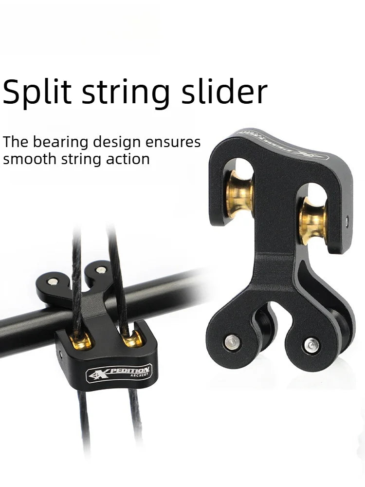 Splitter Slider Composite Bow Metal Splitter Smooth Without Breaking The Strings Bow and Arrow Accessories, High Precision Vue