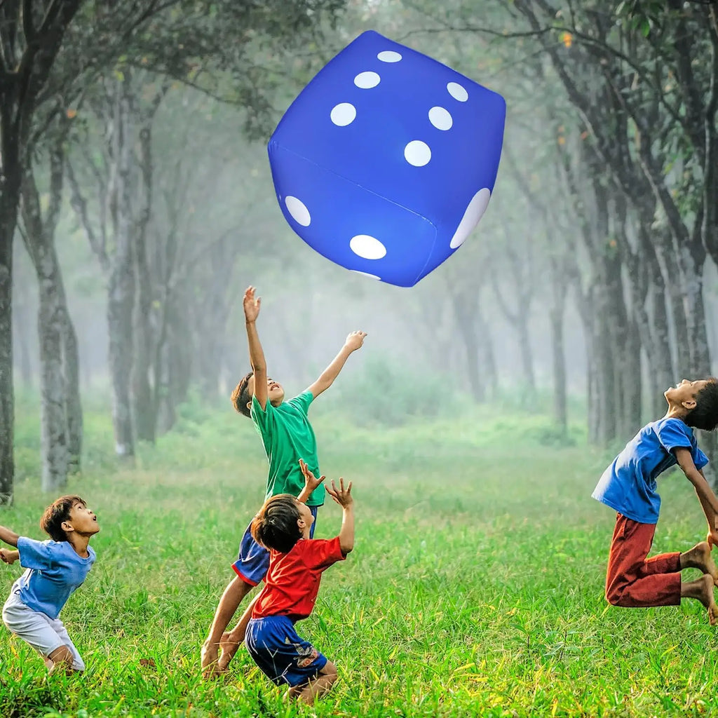 1-10pcs PVC Inflatable Dice for Bar Party Annual Meeting Interactive Game Giant Foam Numbered Cube for Adults Entertainment Vue