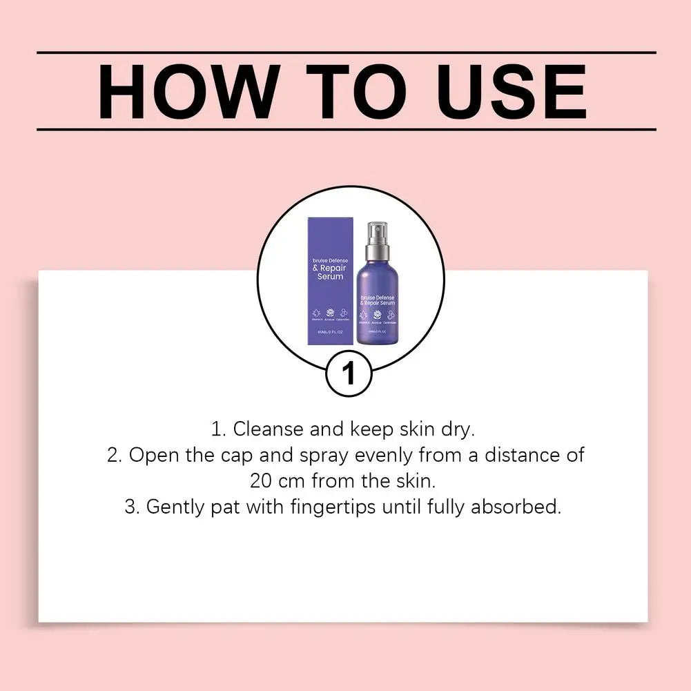 60ml Herbal Gentle Maintenance Body Face Skin Spray Bruise Protection Repair Essence Smooth Delicate Shiny Moisturizing Essence Vue