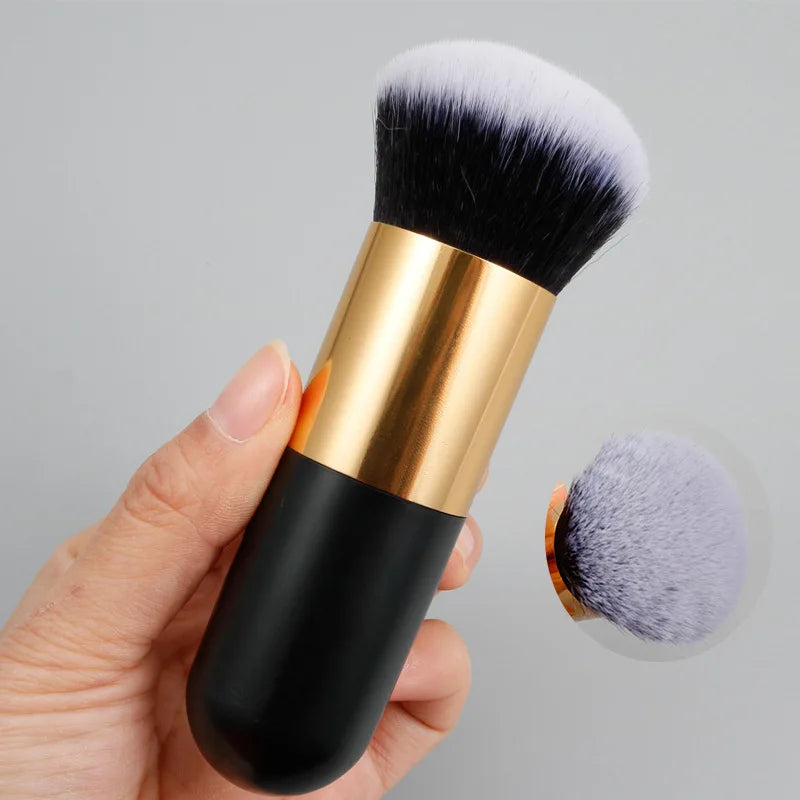 Single Makeup Brush Custom Private logo Large Makeup Powder Foundation Glow Body Brush Soft Fluffy Kabuki Blushes 10pcs Vue