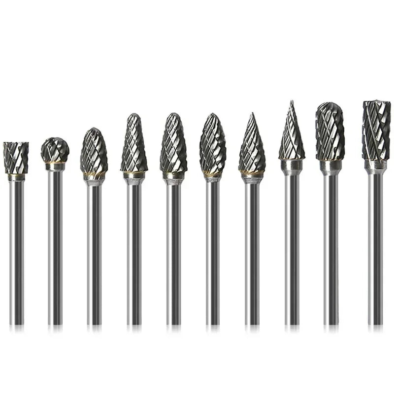 Carbide Burr Grinding Head for Rotary Tool & Mini Drill | NEWONE Carbide Burr Bit Vue