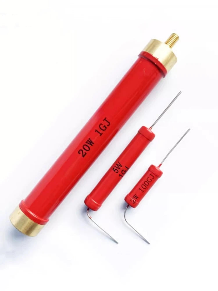 RI80 Red resistance 20W 50W Glass glaze film 20K50K200M30M1K300K500M non-inductive high voltage resistance Vue