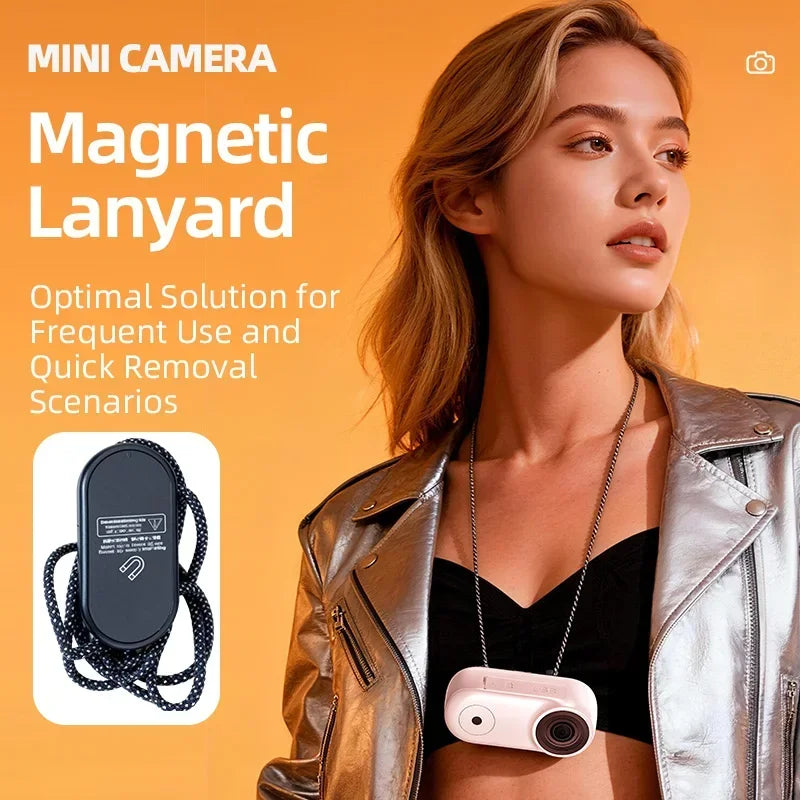 Lenovo Portable Mini Action Camera 4K HD Thumb POV Camera Body Cam Wearable Helmet Recorder Magnetic Pocket Sports Camera Vue