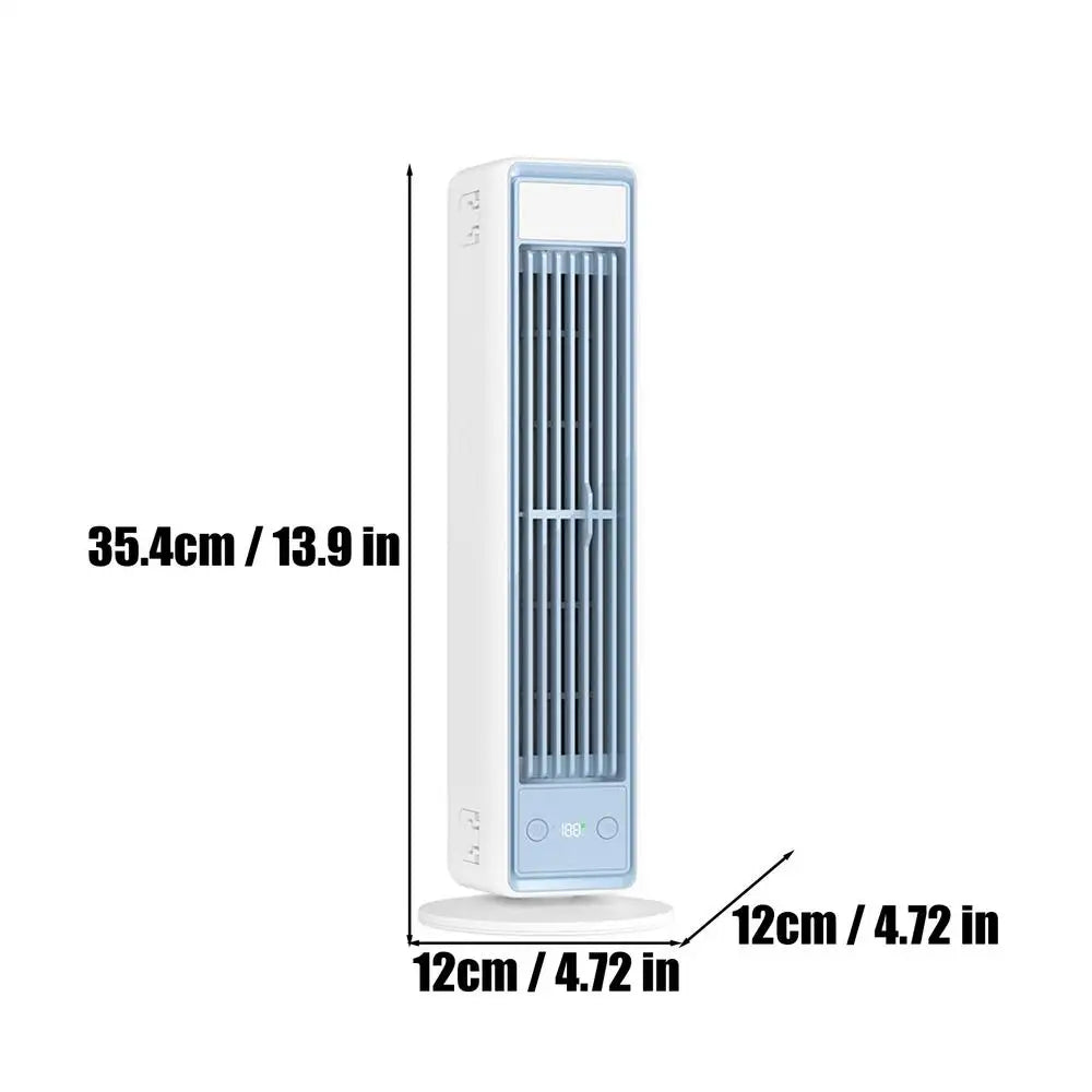 12x35.4cm High Velocity Tower Fan with LED Display, 3-Speed Oscillating Floor Standing Fan with Remote, Home Quiet Cooling Fan Vue A