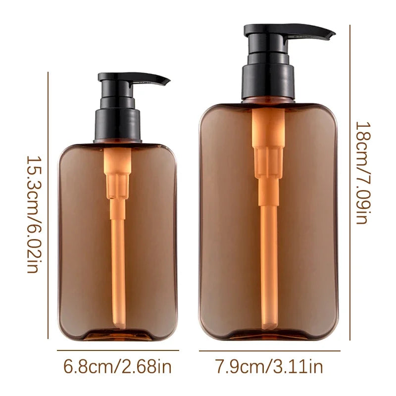 200/300ml Square Clear Bottle Liquid Soap Whipped Mousse Points Bottling Shampoo Lotion Shower Gel Pump Bottlesnding Soap Dispen Vue