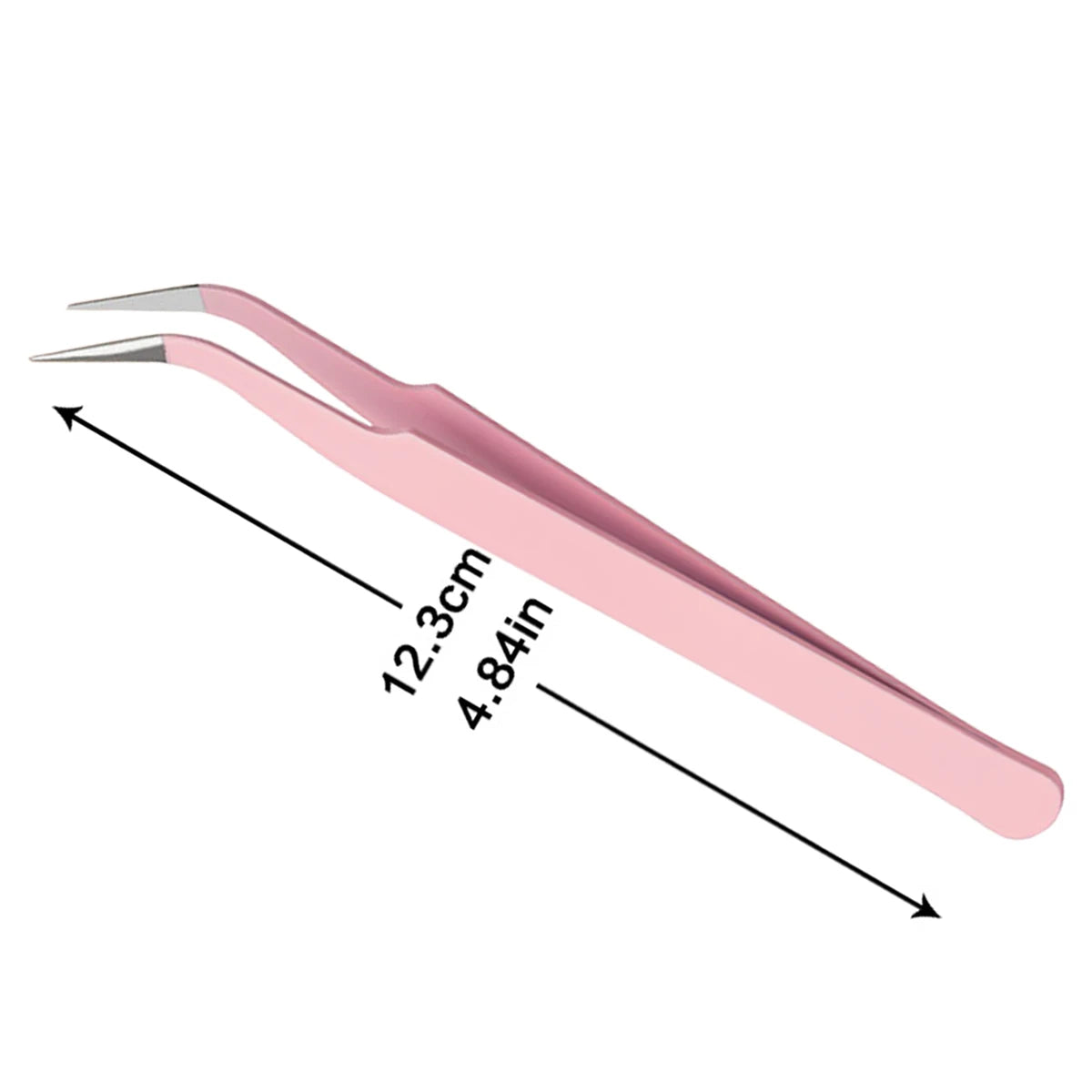 1pcs Pink/Black DIY Tweezers For Nail Art Eyebrow Eyelash Extensions Anit-Static Stainless Steel Beauty Tweezer Makeup Tools Vue 1pcs Style C
