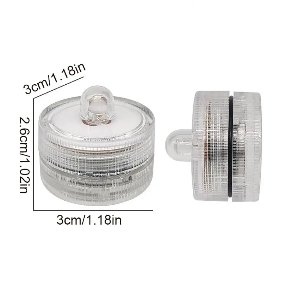 Mini Fish Tank Candle Lamp Decorative Waterproof Underwater LED Candle Lamp Multicolor Plastic Submersible Mini LED Lights Vue