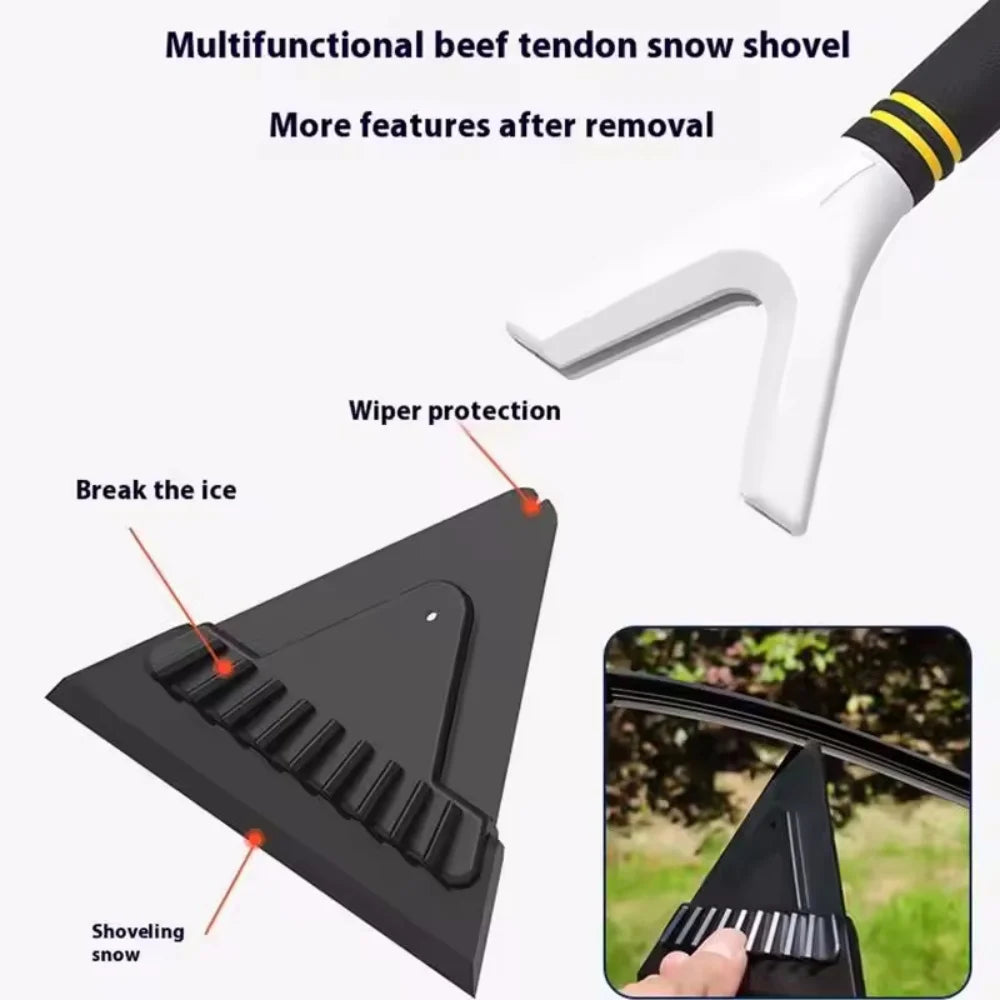 Windshield Snow Scraper Ergonomic Non Slip Small Car Windshield Ice Scraper Multifunctional Winter Snow Clearing Tools Snow Vue