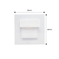 SANDIY Recessed LED Stair Step Light with PIR Motion Sensor Recessed Step Light Vue Switch White China Mainland Warm White (2700-3500K)|3W with BOX