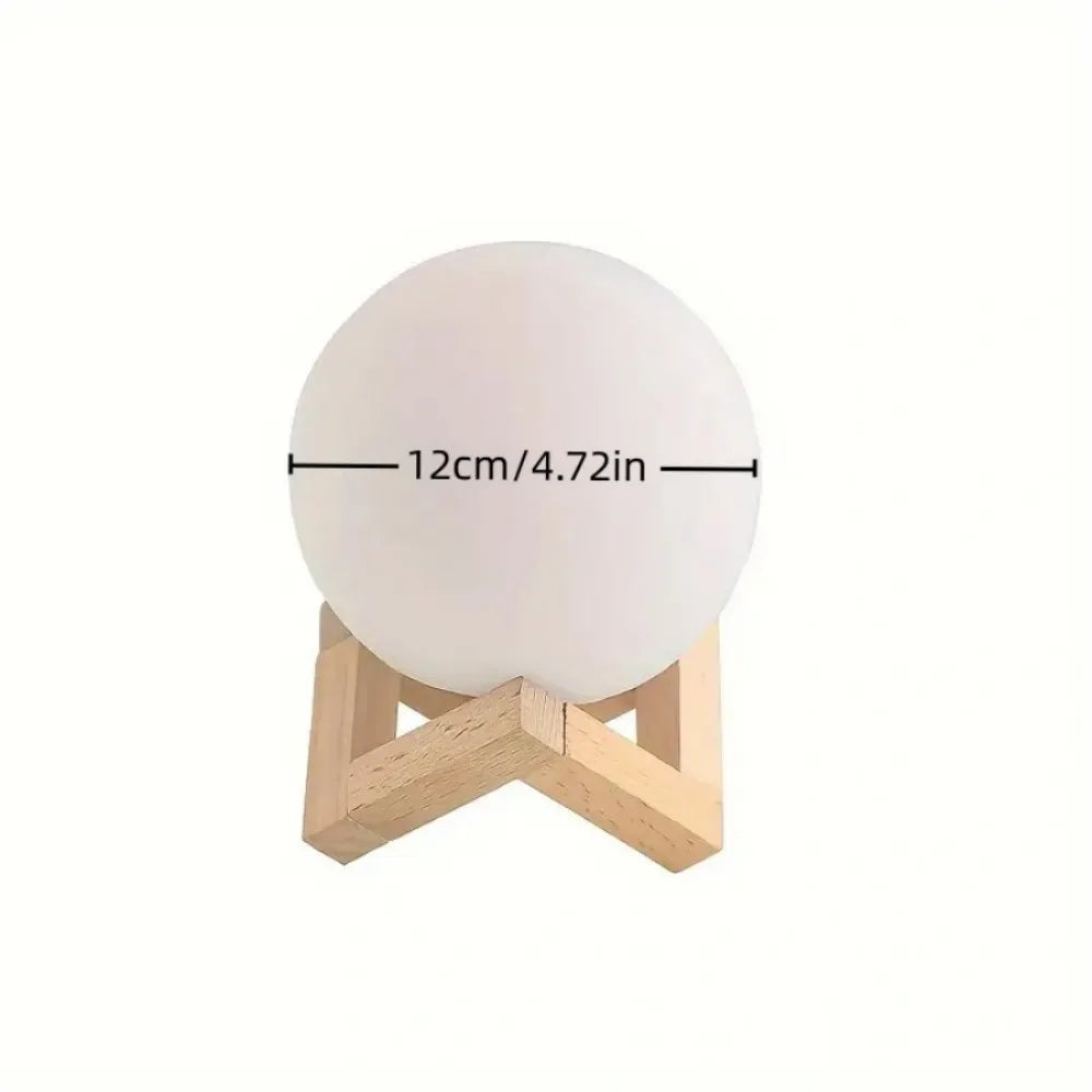 3D Moon Lamp Night Light, Battery Powered Table Lamp for Bedroom, Kids Room, Birthday Gift Home Party Holiday Aesthetic Decor Vue