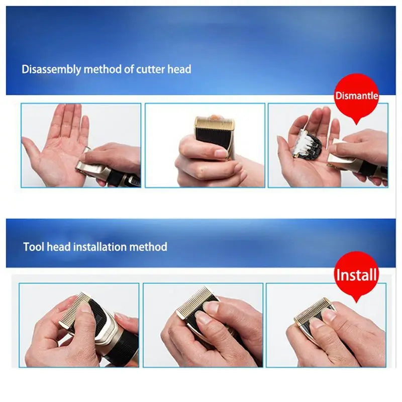 ABKW-10X Blade Nozzles Pet Clipper Blade Steel Cutter Dog Hair Trimmer Spare Head For Baorun 938 X1 X5 P3 P2 X7 P7 S1 T2 T3 Vue