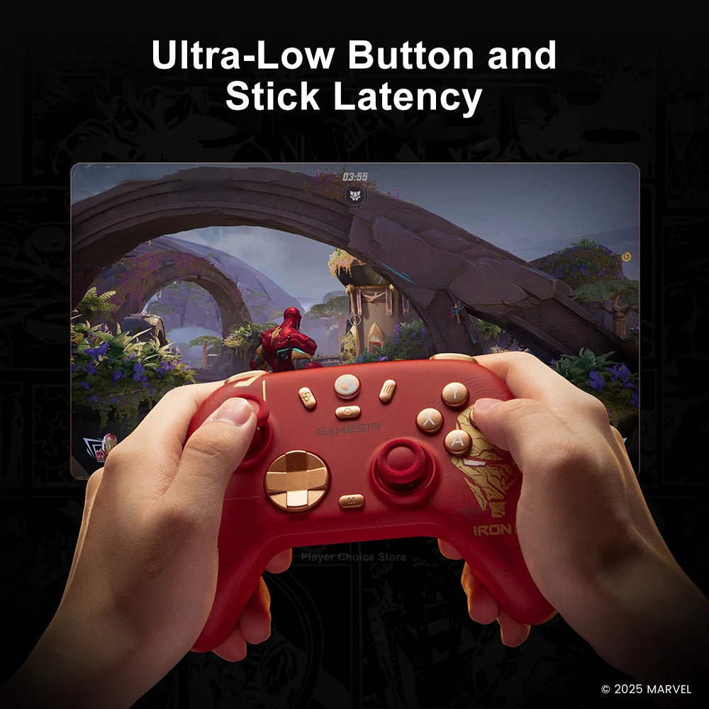 GameSir Nova 2 Lite Iron Man Edition Wireless Controller for PC Switch 2/1 Steam iOS Android Gamepads Hall Effect Joysticks Vue