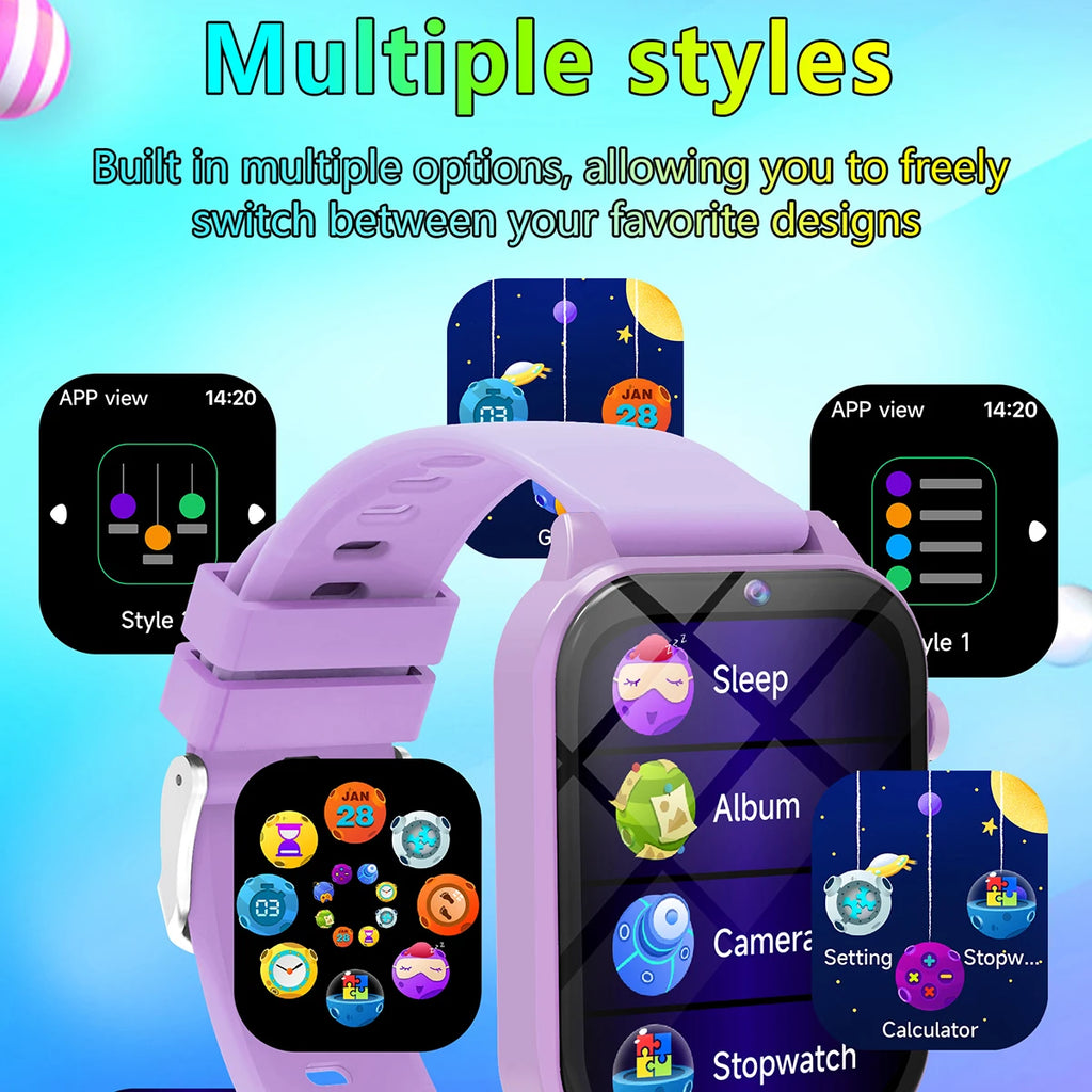 Kids Smartwatch Game Flashlight Toy Waterproof Electronics Touch Screen HD Camera Alarm Children watch Boy Girl Birthday Gift Vue