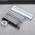 11-Piece Leather Die Punch & Snap Rivet Tool Kit | DIY Craft Leather Rivet Tool Kit Vue China Mainland