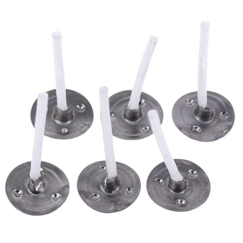 100Pcs Candles Mold Wick Tabs Eco-Friendly Candle Sustainer Making Pure Cotton Vue