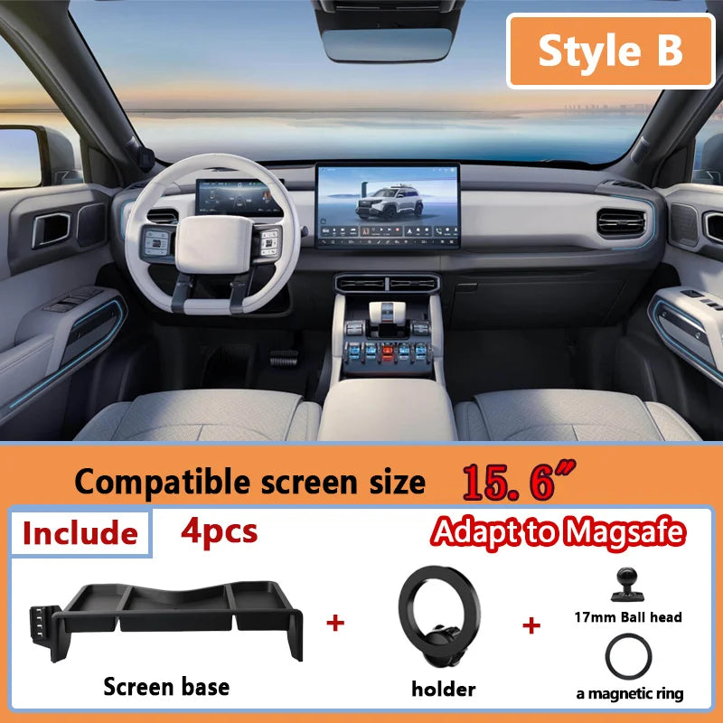 BYD Leopard Titanium 3 360° Car Phone Holder GPS Navigation Mount Car Phone Mount Vue Style B