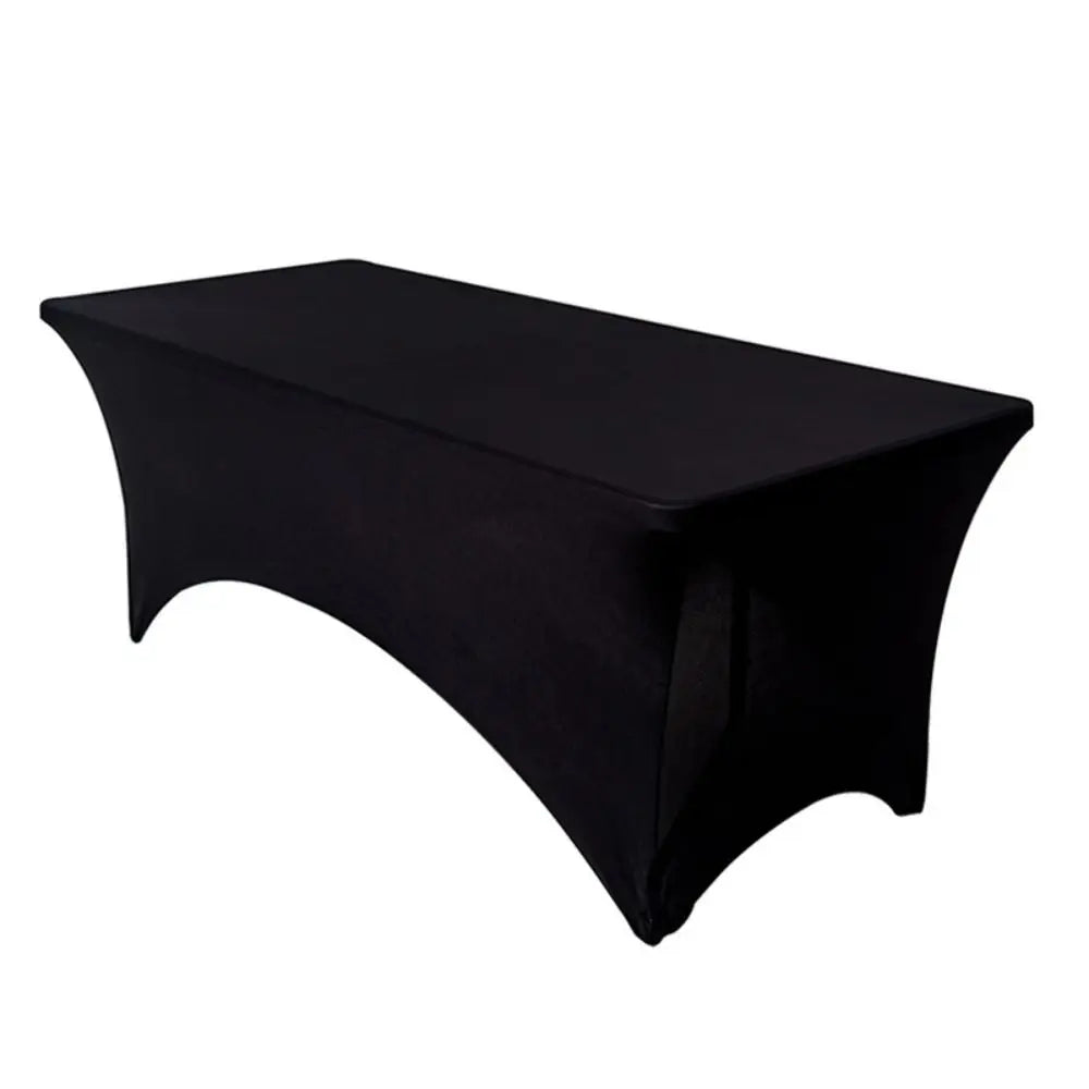 6FT/4FT Table Cover Tight Fitted Rectangular Spandex Tablecloth Stretch Elastic Cocktail Table Decoration Wedding Event Vue
