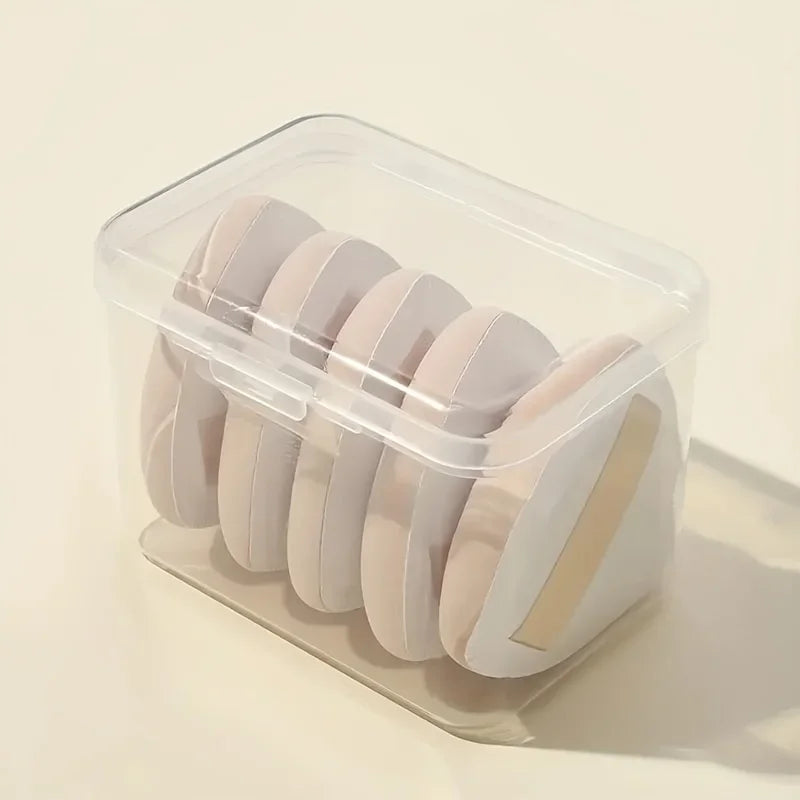 5pcs Triangle Makeup Sponge Puff Set with Box Wet Dry Dual-Use Foundation Loose Powder Puff Makeup Sponge Beauty Egg Blenders Vue Skin Puff Set