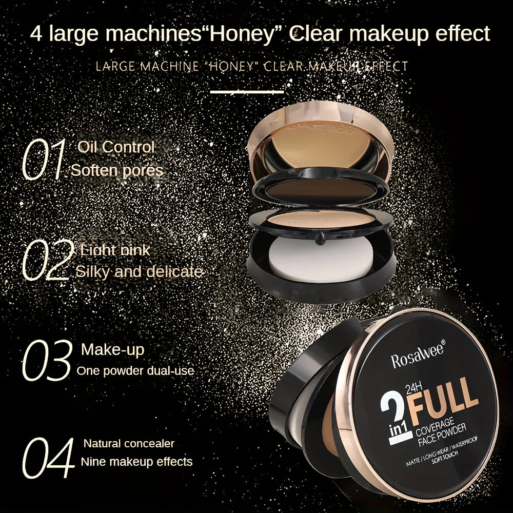 24H Full Coverage Matte Face Powder, Breathable, Get Smooth Flawless Fine Lines and Lightweight Finishing Foundation, Face Matte Vue