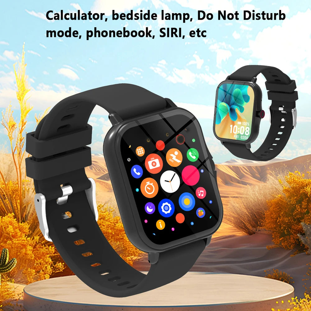 1.83''HD Screen Smart Watch Kids Bluetooth Call Multi-mode Sport Fitness Tracker Smartwatch Camera Music Control Boys Girls Gift Vue