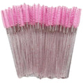 Eyelash Brushes 5/50 Pcs Lashes Extension Tools Eyebrow False Eye Brush Mascara Wands Applicator Spoolers Lashes Cosmetic Tool Vue M93 Pink 5 Pieces
