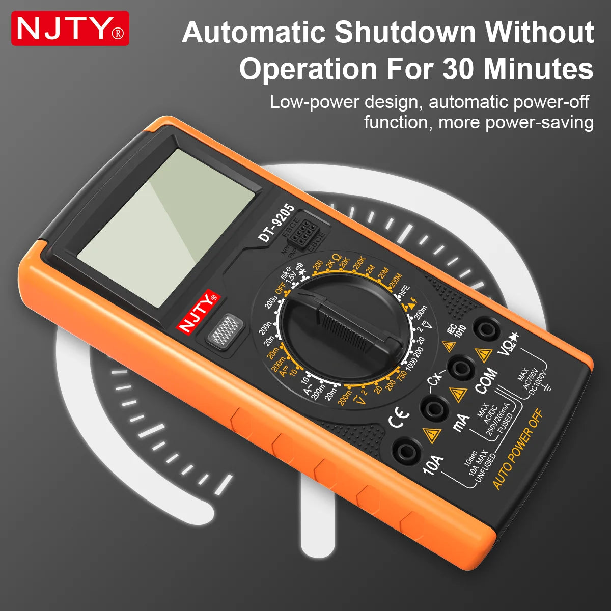 Digital Multimeter Manual Professional multimetro AC/DC Voltage Current Frequency Tester Live Wire Ohm Ammeter Electric Tools Vue