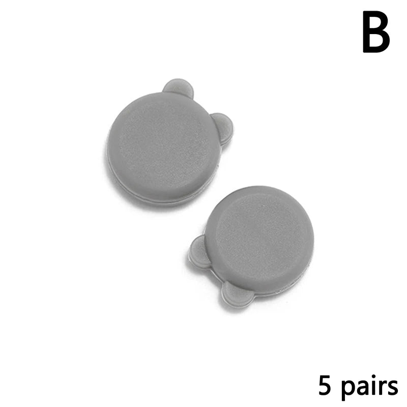 5 Pairs Silicone Glasses Ear Grip Cute Sports Eyeglasses Ear Hook Silicone Anti Slip Eyewear Temple Tips Sleeve Retainer Holder Vue B Dark gray