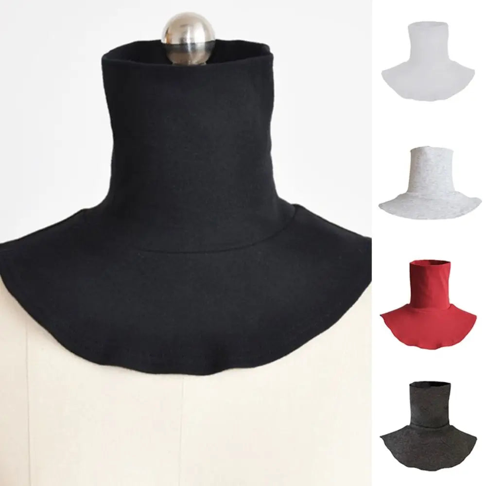 Multicolor Cottonturtleneck Fake Collar Islamic Hijab Extensions