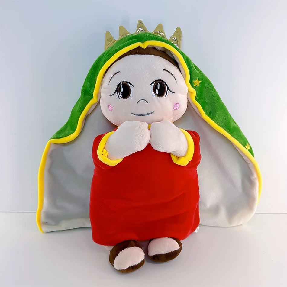 2026 Breathing Jesus Virgin Mary Soothe Plush Toy Kids Soft Soothing Jesus Plushies Comforting Jesus Heart Toy Easter Gifts Vue