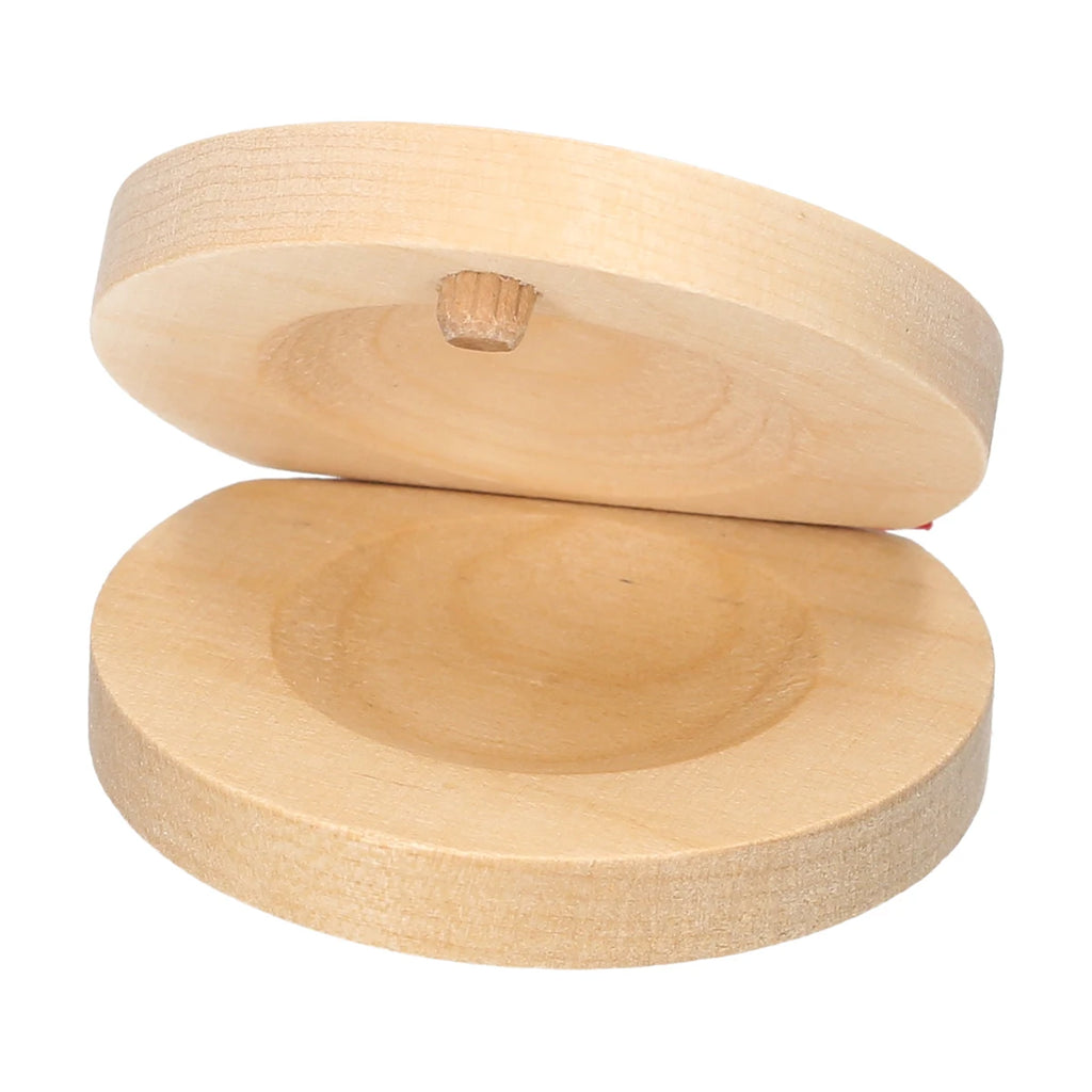 Musical Instrument Pair of Castanets Wooden Castanet Finger Clappers Musical Instrument Vue