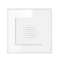 86 Type Embedded AC220V Wired Hotel Doorbell Home Doorbell Switch Wall Button 16A Tempered Crystal Glass Panel Doorbell Switch Vue WHITE