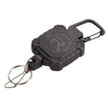 New H64 Anti Loss Theft Telescopic Key Chain High Resilience Key 90 CM Long Steel Wire Rope Keychain Ring Military Gun Keyring Vue Black