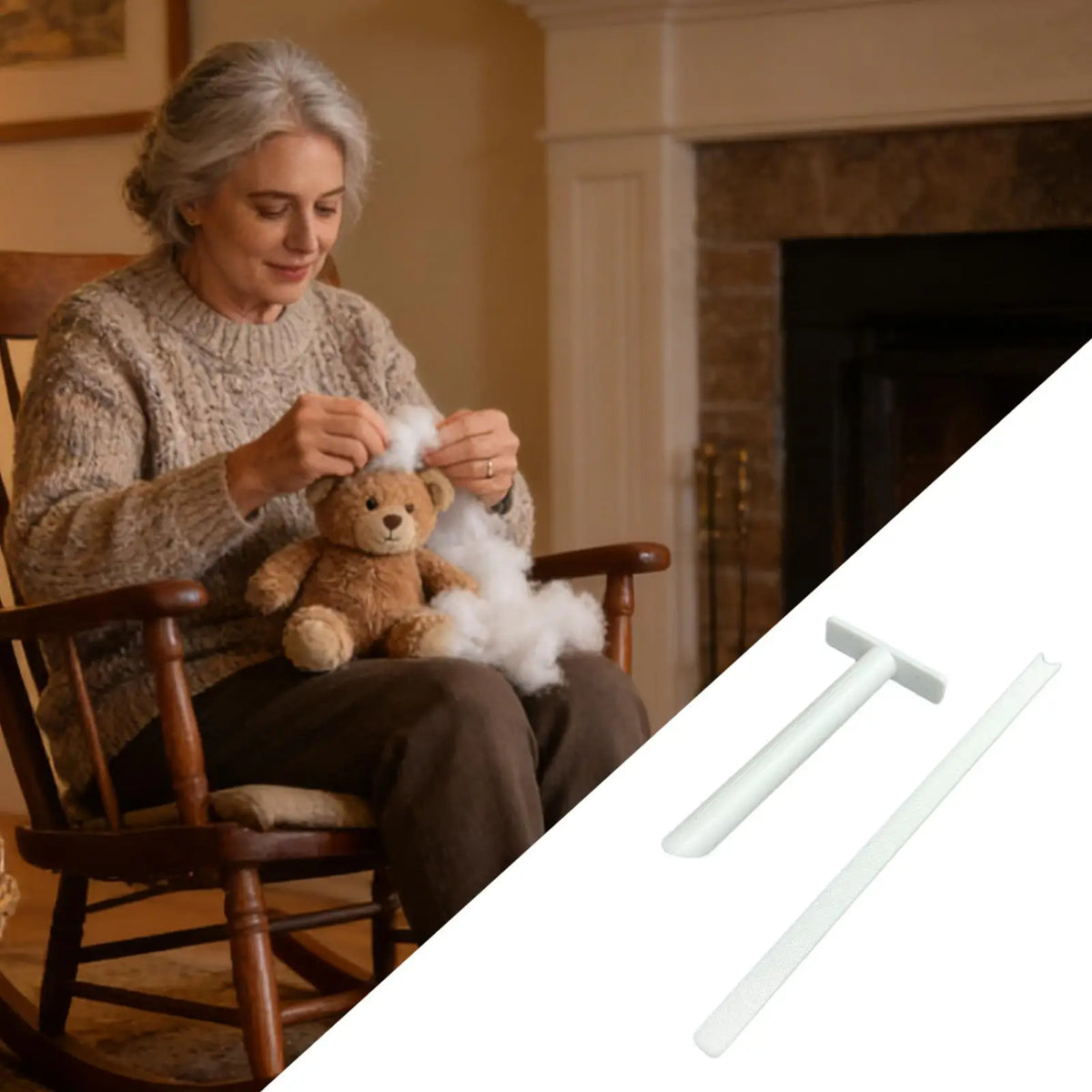 Soft Toy Crafts Stuffing Tool Aid Quick Sewing Fabric Filling Turners DIY Cotton Stuffing Tool For Craft Projects Quilting Vue