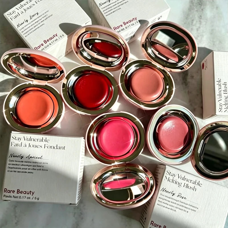 Fashion Rare Beauty Rose Neutral Mauve Blush Powder Portable Makeup Liquid Blush Moisturizing Dual-use Waterproof Glaze Smooth Vue