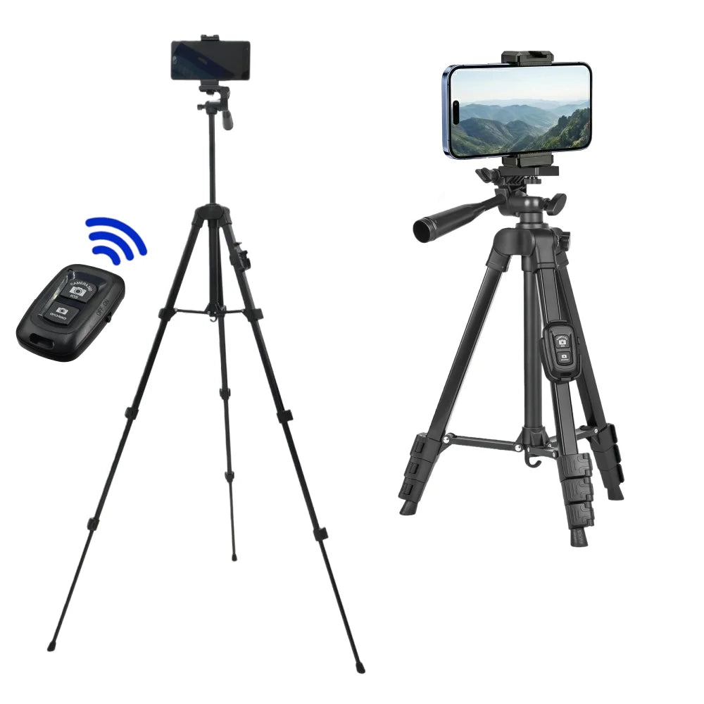 Aluminum Alloy 1.06m Tripod Phone Mount Camera Selfie Remote With Travel Bag Portable Mobile Smartphone Stand Vue