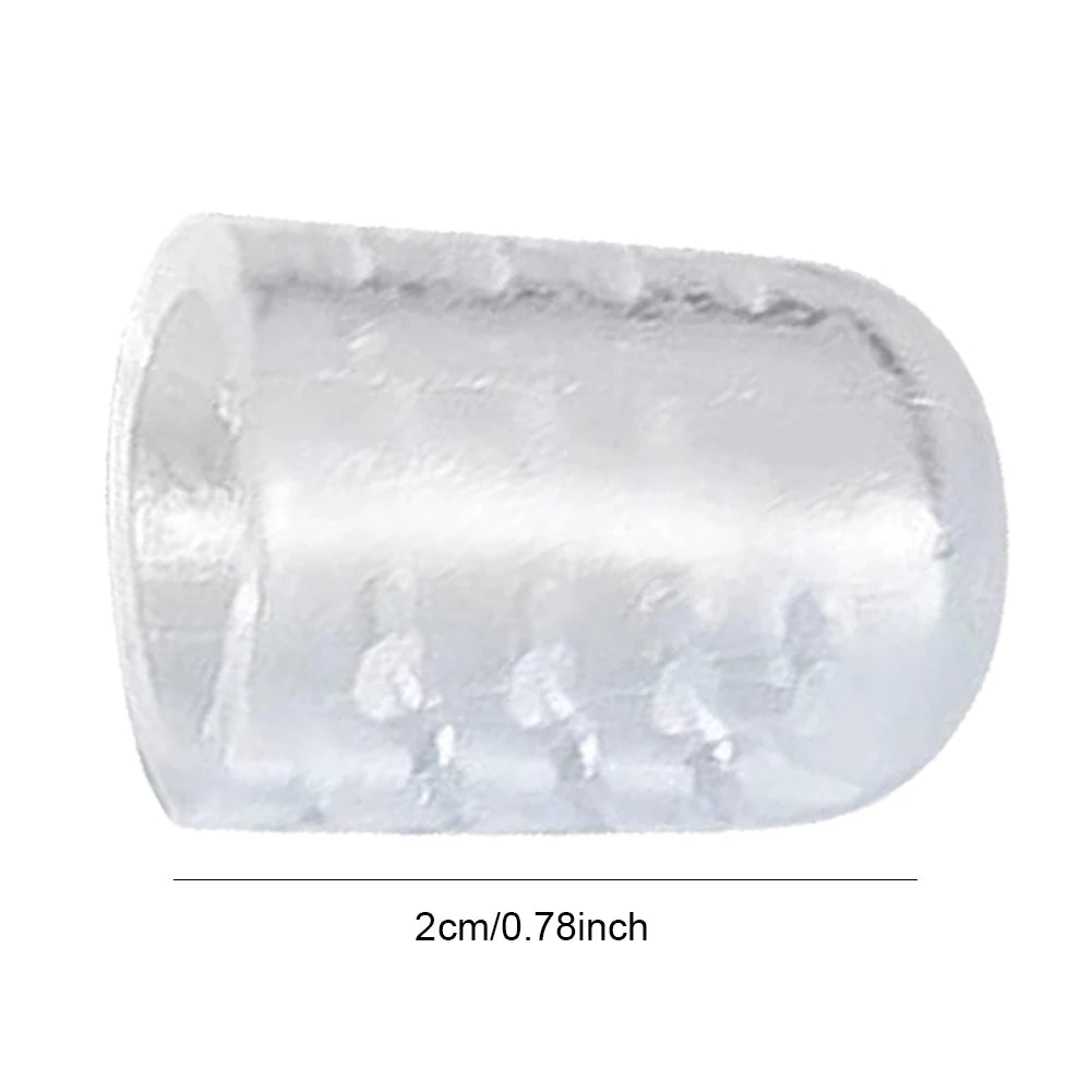 2-10Pcs Toe Protection for Men Women Relief Pain Silicon Resin Toe Caps Cover Transparent Sweatproof Wear-Resistant Protectors Vue