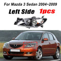 Mazda 3 Sedan Front Headlight Assembly 2004–2009 | Chrome Clear Headlight Assembly Vue 1PC Left Side