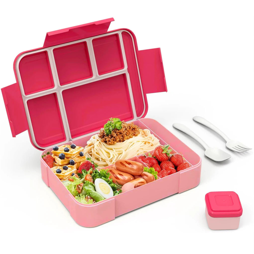 Large Bento Lunch Box – 5 Compartments, Leak-Proof & Microwave Safe Bento Lunch Box Vue